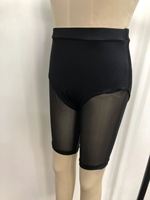 Culotte intégrée en nylon/spandex mat Power Mesh Legs Tight-Fitting Practice Dance Stage Gymnastics Ballet Power Mesh Legs