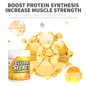 Private Label OEM Glutamin-Pulver L-Glutamin-Pulver Aminosäuren-Nahrungsergänzungsmittel Pre-Workout Muskelregeneration Darmgesundheitsunterstützung - Product Image 5
