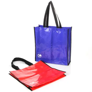 CHENGBAI fashion fine pp woven tote bag customized printing reusable recyclable laminated pp woven bag