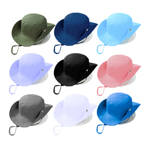 หมวกบักเก็ตปีนเขาสำหรับผู้<span class=keywords><strong>ชาย</strong></span> สั่งทำโลโก้และ<span class=keywords><strong>สี</strong></span>ได้ตามต้องการ กันน้ำ สำหรับเล่นเซิร์ฟ ตกปลา กิจกรรมกลางแจ้ง พร้อมเชือกผูกป้องกันแสงแดด ขายส่ง - Product Image 1