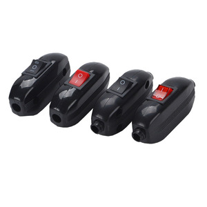 Kabel Daya kabel menyala/mati sakelar Rocker 10A 250V hitam dengan tombol tekan untuk struktur elektronik lampu LED - Product Image 1