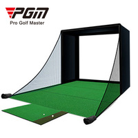 Kit de simulateur de golf commercial personnalisé, enclos intérieur avec écran d'impact et filet de cage sur mesure pour l'entraînement
