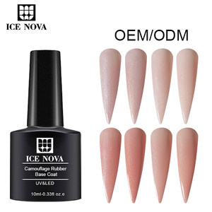 ICE NOVA Camouflage Caoutchouc Base Coat Glitter Manucures Françaises <span class=keywords><strong>Facile</strong></span> à Appliquer Enlever Forte Viscosité Densité Épaisse Forte Mise En Forme - Product Image 5