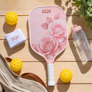 Ensemble de raquettes de pickleball en fibre de verre thermoformée, noyau de 16 mm, haute rotation, antidérapant, avec 4 balles et sac (2 raquettes, 4 balles) - Product Image 3