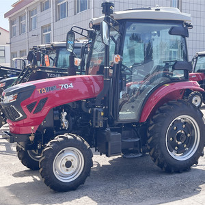 Mini tracteur agricole hydraulique 4x4 50HP/60HP/70HP à roues pour usage domestique et verger, état neuf avec moteur et boîte de vitesses intégrés - Product Image 4