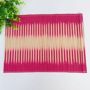 แผ่นรองจานไม้ไผ่ธรรมชาติแผ่นความร้อนสำหรับตกแต่งบ้านคาเฟ่ร้านอาหารสำหรับงานเลี้ยง - Product Image 4