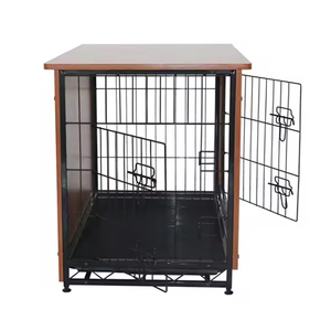 Jaula para Perros Estilo Mueble, Jaulas de Madera para Mascotas, Casas para Perros Grandes, Perreras de <span class=keywords><strong>Metal</strong></span> para Interiores - Product Image 5