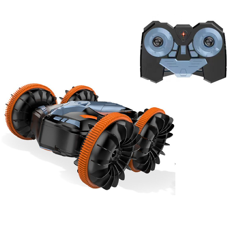 Voiture Télécommandée Amphibie Euakee 4WD Rotation 360° - Gestes 2.4GHz - Bleu - Enfant 6-12 Ans