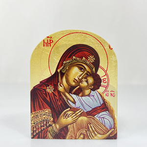 Uv in K9 Mô hình tinh thể vòm chặn giấy thánh mẹ Cổ Tích theo chủ đề khắc đánh bóng trang trí lưu niệm MH-F0262 - Product Image 3