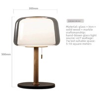 Lampe sur pied en verre double couche de style nordique de luxe |   Lampe sur pied LED E27 pour la protection des yeux, pour la décoration de la maison, du salon et de la chambre