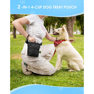 Bolsa para Premios de Perro con Cierre Magnético Mejorado, 3 Formas de Uso, 4 Compartimentos, con <span class=keywords><strong>Clicker</strong></span> de Entrenamiento y Forro de Silicona - Product Image 2