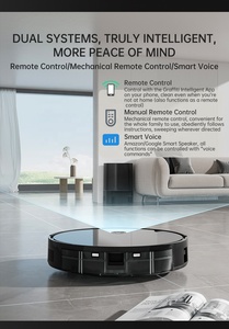 Aspirateur <span class=keywords><strong>robot</strong></span> M8, aspiration 4000Pa, fonction d'auto-vidage, gyroscope, contrôle par application, filtre HEPA, nettoyage humide, balayage, serpillière, batterie - Product Image 3