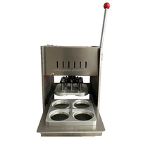 Machine de Scellage d'Emballages Alimentaires Rapides, Scelleuse de Barquettes en Film Aluminium, Machine à Sceller les Boîtes Carrées, Rondes et les Barquettes