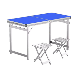 Lightweight Modern Portable Folding <strong>Camp</strong> <strong>Table</strong> Small Outdoor Furniture for Dining and Workshop Metal <strong>Storage</strong> Foldable Design - Product Image 4