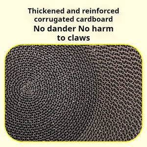 Papan goresan kucing berbentuk mangkuk penggiling cakar tanpa penumpahan kertas bergelombang perlengkapan kucing mainan hewan peliharaan - Product Image 5