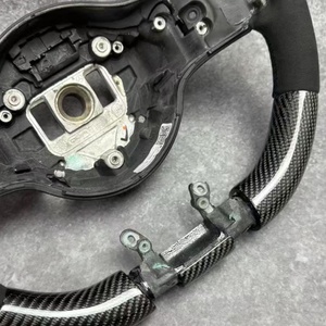 Volant en fibre de carbone pour <span class=keywords><strong>Mercedes</strong></span> <span class=keywords><strong>Classe</strong></span> A, compatible avec les modèles <span class=keywords><strong>Mercedes</strong></span> Bne W177 W176 W238 W205 W222 W204 C230 W212 W211 - Product Image 5