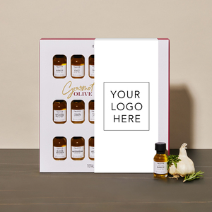 Coffret <span class=keywords><strong>Cadeau</strong></span> d'Huile d'Olive Personnalisé OEM avec Impression Numérique UV, 18 Bouteilles, 360 ml au Total, Saveurs Variées Pressées à Froid <span class=keywords><strong>pour</strong></span> la Saison - Product Image 2
