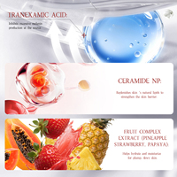 Crème de Jour et de Nuit ODM Éclatante pour le Visage, Hydratant Éclaircissant à l'Extrait de Fruits, Sans Alcool, Soin de la Peau pour Peaux Sensibles