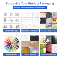 Emballage en carton pliable biodégradable personnalisé en gros pour gâteaux, biscuits, brownies, cookies, beignets avec logo