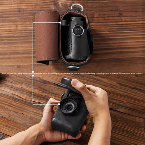 ชุดเคสหนังครึ่งตัวสำหรับ <span class=keywords><strong>FUJIFILM</strong></span> <span class=keywords><strong>X</strong></span> Half, SmallRig 5218/5220 พร้อมกระเป๋าคลุมเต็มตัวและสายสะพายไหล่ - Product Image 4
