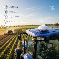 Récepteur d'antenne intelligent GNSS RTK multi-constellations avec IMU CAN pour la navigation autonome des véhicules