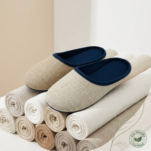 Pantuflas Babucha Marroquíes de Tela RPET con Personalización Ilimitada de Patrones para Mujer, Pantuflas Mules Geométricas Elegantes para Mujer - Product Image 3