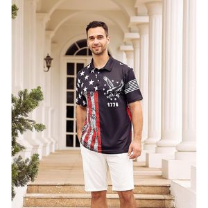 Polo de Golf Personalizado para Hombre, Manga Corta, Secado Rápido, Absorbe la Humedad, Ropa Deportiva para Tenis, Senderismo y Camping - Product Image 5