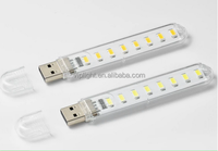 Lampu LED Mini USB, Pengisian Daya USB 3 LED 8 LED 16 LED 24 LED Putih Putih Hangat Lampu Baca Lampu Kerja