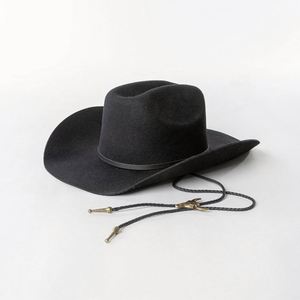Wholesale Luxury Quality Vintage Lady Wide Brim Western Cowgirl Hats 100% Wool Fedora Felt Women Custom Cowboy Hat - Product Image 4