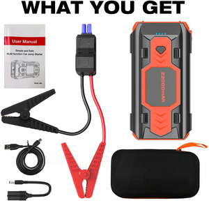 Nhà Máy Thực 22000MAh Công Suất Cao Nhảy Khởi Động Đa Chức Năng Khẩn Cấp Siêu Tụ Điện Với Đèn LED Cho Xe Máy - Product Image 6