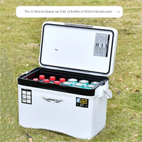 Nevera Portátil Moderna de 22L para Auto, Resistente a Caídas, Aislada Térmicamente, para Camping, Pesca, Grado Alimenticio, Resistente a la Oxidación