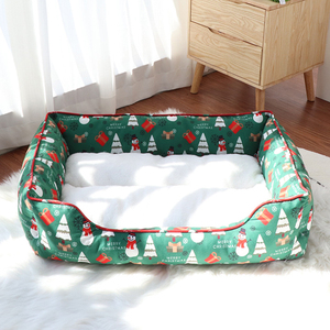 Umwelt freundliches Weihnachts design Haustier bett Wasserdichtes Boden rechteck Katzen-und Hunde bett für Katzen hunde - Product Image 3