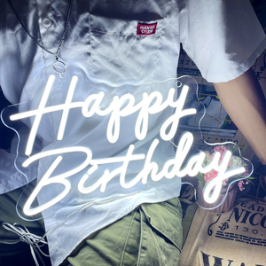 Buon compleanno LED insegna al neon <span class=keywords><strong>oh</strong></span> <span class=keywords><strong>baby</strong></span> per la stanza festa di compleanno decorazione per la casa di nozze - Product Image 3