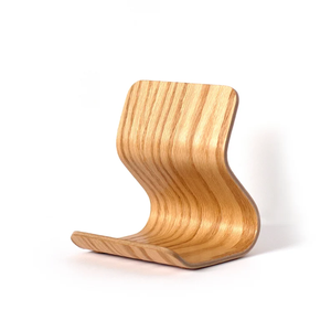 Soporte moderno para tableta Soporte para iPad de madera contrachapada doblada sostenible Soporte minimalista para libro de cocina - Product Image 4