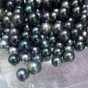 Perla Tahitiana suelta Natural 8-13mm agua de mar Negro Tahití nacarado alta calidad de grado AAAAA para Joyería Fina - Product Image 3