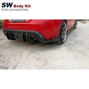 2012-2019 para <span class=keywords><strong>Toyota</strong></span> GT86 <span class=keywords><strong>FT86</strong></span> para Subaru BRZ fibra de carbono parachoques trasero labio difusor cubierta embellecedor cuerpo Kit parachoques trasero divisor labio - Product Image 5
