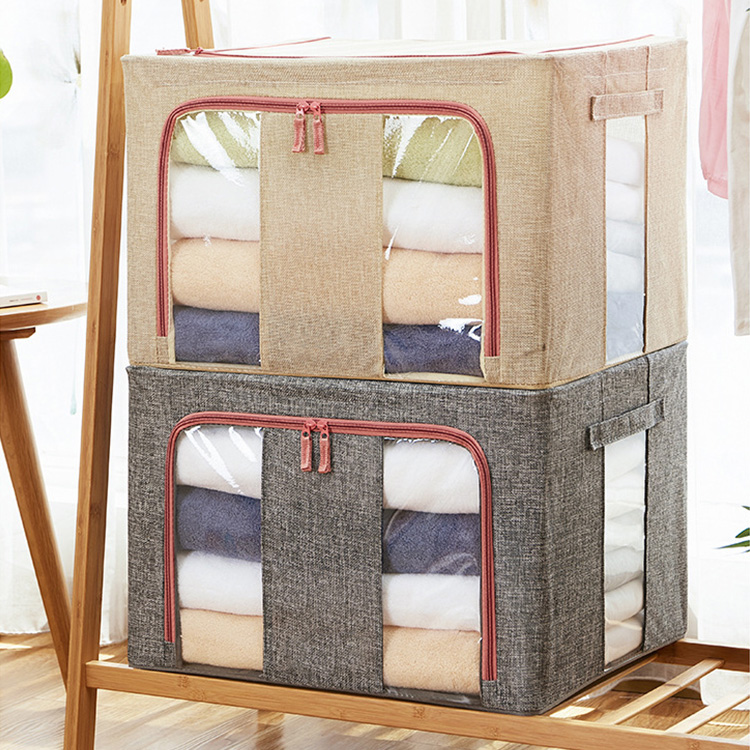 Лидер продаж, оптовая продажа, Штабелируемый Домашний Органайзер для улицы, складная коробка для хранения одежды с крышкой