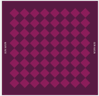Tapis de Mahjong Américain Personnalisé Imprimé Motif Géométrique Diamant Violet Antidérapant en Caoutchouc Pliable Réduction du Bruit pour Poker et Divertissement