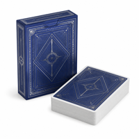 Cartes à jouer personnalisées de luxe en feuille d'or pour collection de cadeaux familiaux en PVC imperméable