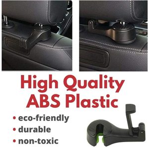 वापस हुक के साथ 1 में 2 कार Headrest हुक के लिए फोन धारक पीछे की सीट पिछलग्गू बैग हैंडबैग बंधनेवाला क्लिप का आयोजन - Product Image 4