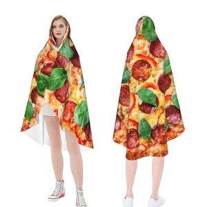Manta Redonda Personalizada al por Mayor con Diseño de <span class=keywords><strong>Pizza</strong></span> Pepperoni, Manta de <span class=keywords><strong>Pizza</strong></span> de 60 Pulgadas, Tamaño Adulto - Product Image 2