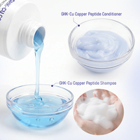 Champú y Acondicionador Hidratante con Péptidos de Cobre GHK-Cu de Marca Privada, para el Crecimiento del Cabello, Anticaída, Salud del Cuero Cabelludo, Precio de Fábrica OEM