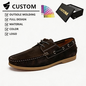 <span class=keywords><strong>Chaussures</strong></span> <span class=keywords><strong>bateau</strong></span> pour hommes en cuir <span class=keywords><strong>nubuck</strong></span> faites à la main, basses, à lacets, légères, respirantes, décontractées, polyvalentes, confortables, anti-odeur et résistantes à l'usure - Product Image 4