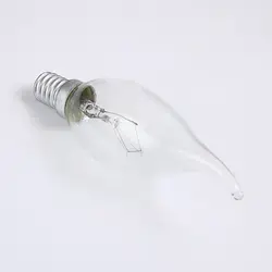 C35 C37 свеча прозрачный матовый цвет свет 110-240 в 30 Вт 40 Вт E14 E27 Базовая лампа накаливания