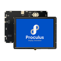 Proculus Panel Sentuh HMI 8 inci 800*600 TTL/CMOS Layar LCD Pengontrol Layar Iklan Pintar untuk Mesin Penjual Otomatis