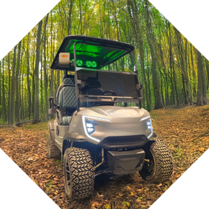 รถกอล์ฟไฟฟ้าลิเธียม4ล้อหรูหราขนาด4 + 2ที่นั่ง36V โรงงาน - Product Image 3