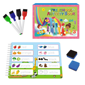 Cahier d'activités d'écriture manuscrite pour enfants de 40 pages, papier offset, réutilisable, cahier d'apprentissage précoce pour la pratique de l'alphabet - Product Image 1