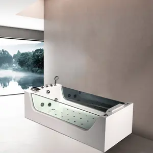 Acrylic Material Transparent Whirlpool Bathtub Suppliers Bubble Mat Spa Massage Functional Bathtub