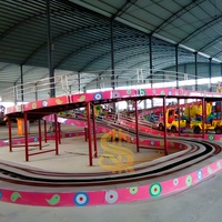 Mini-attraction de montagnes russes pour enfants, train électrique, jeu de carnaval, mini-attractions de navettes