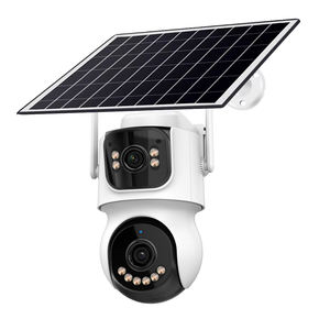 24 horas de grabación IcSee AOV 4G Cámara solar inalámbrica al aire libre con doble lente Cámara alimentada por batería Pan Tilt <span class=keywords><strong>Precio</strong></span> de fábrica - Product Image 1